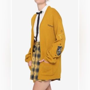 Harry Potter Hufflepuff Oversized Open Cardigan